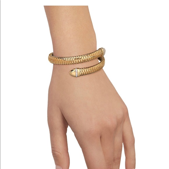 Roberto Coin Primavera 18k gold/diamond bracelet - Picture 1 of 14
